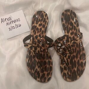 Tory Burch Leopard Print Sandals
